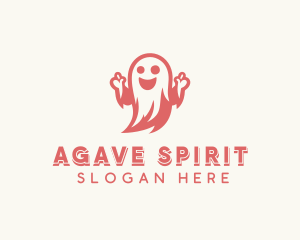 Scary Halloween Ghost logo design