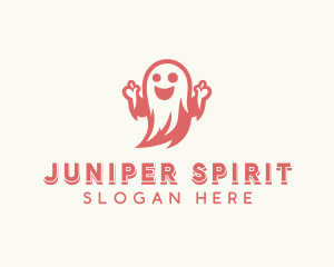 Scary Halloween Ghost logo design