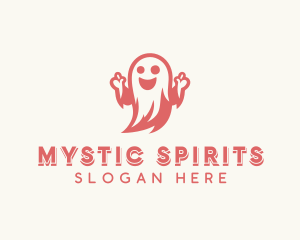 Scary Halloween Ghost logo