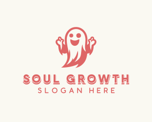 Scary Halloween Ghost logo
