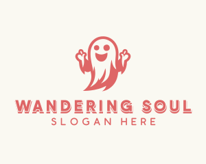 Scary Halloween Ghost logo design