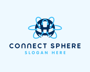 Tech Network Globe Connection logo