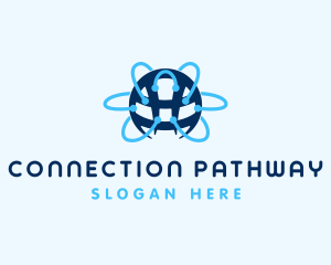 Tech Network Globe Connection logo