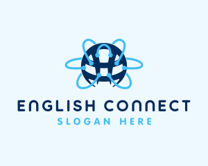 Tech Network Globe Connection logo design