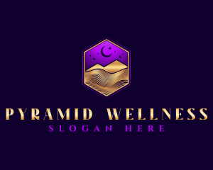 Desert Moon Pyramid logo design