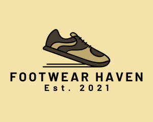 Rubber Shoes Footwear logo design