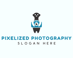 Meerkat Photography Camera logo design