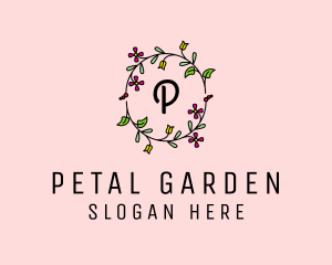 Floral Wreath Beauty logo design