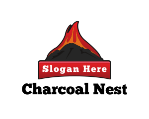 Blazing Charcoal Fire logo
