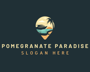 Beach Travel Cruise logo design