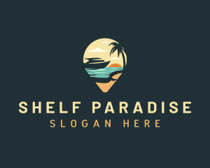 Beach Travel Cruise logo design