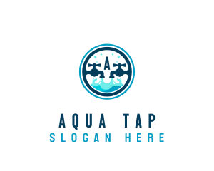 Clean Faucet Water logo design