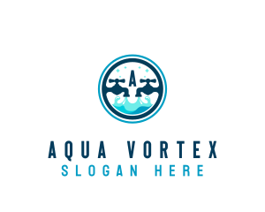 Clean Faucet Water logo design