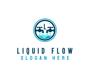 Clean Faucet Water logo design