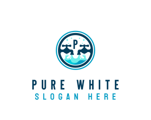 Clean Faucet Water logo design