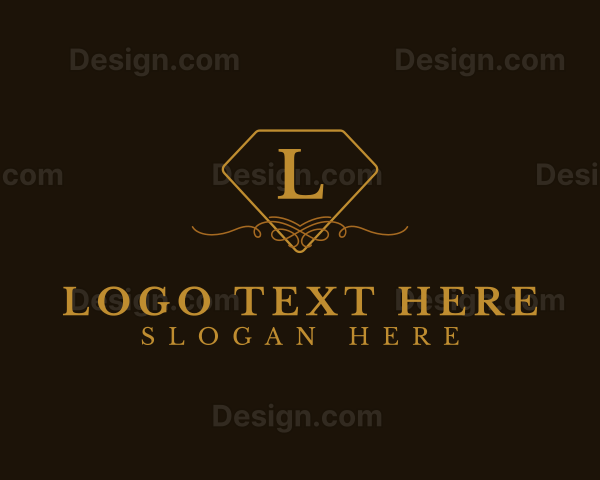 Elegant Diamond Ornament Boutique Logo