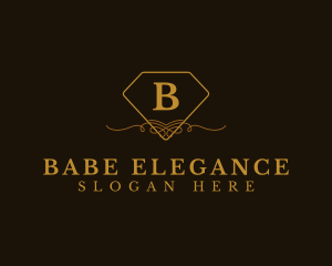 Elegant Diamond Ornament Boutique logo design