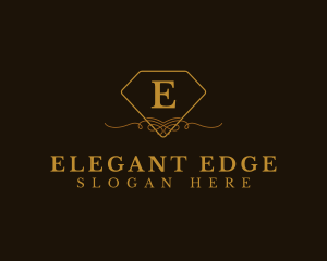 Elegant Diamond Ornament Boutique logo design