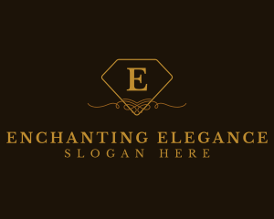 Elegant Diamond Ornament Boutique logo design