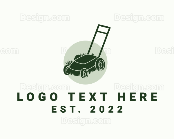 Garden Grass Mower Logo