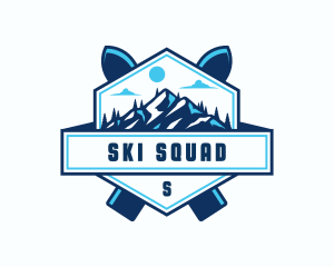 Ski Mountain Snow logo