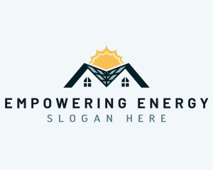 Solar Roof House logo design