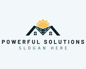 Solar Roof House logo design