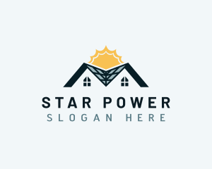 Solar Roof House logo design