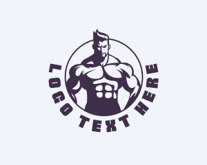 Bodybuilding - Strong Bodybuilding Exercise logo design