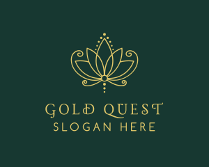 Golden Lotus Spa logo design