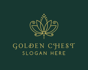 Golden Lotus Spa logo design