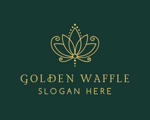 Golden Lotus Spa logo design