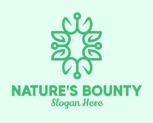 Traditional Vine Plant logo design