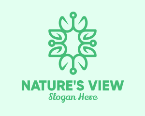 Traditional Vine Plant logo design