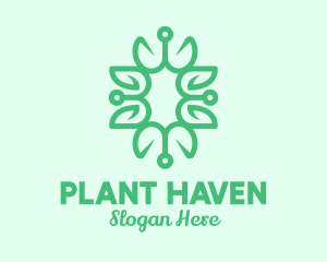 Traditional Vine Plant logo design