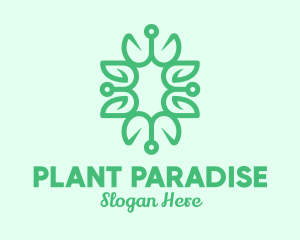 Traditional Vine Plant logo design