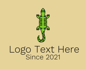 Tribal Iguana Lizard  logo