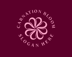 Floral Swirl Bloom logo design