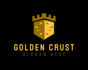 Golden Castle Tower logo design