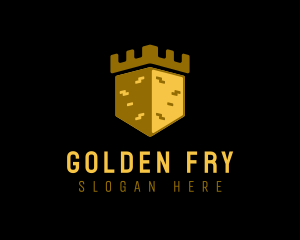 Golden Castle Tower logo design