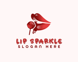 Lollipop Sexy Lips logo design