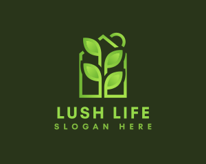 Gradient Greenhouse Plant logo