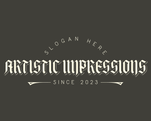 Gothic VIctorian Tattoo logo design