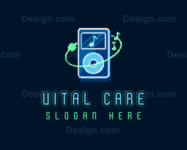 Digital Music Pixel Logo