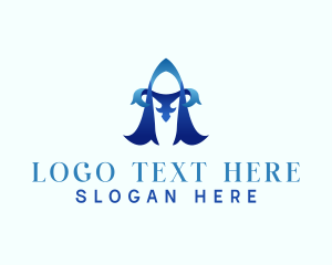 Elegant Decorative Letter A logo