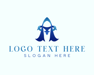 Elegant Decorative Letter A logo