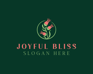 Flower Bud Bloom Garden Logo