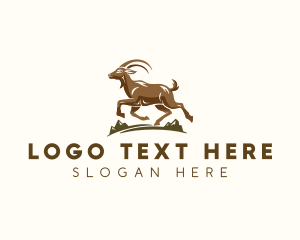 Modern Mountain Goat Logo