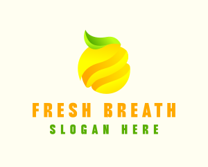 Minimalist Lemon Fruit logo design