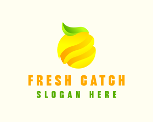 Minimalist Lemon Fruit logo design